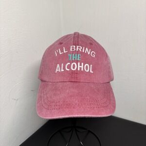 New I'll Bring the Alcohol Embroidered Hat Strapback Adams NWT Unisex Adjustabl‎